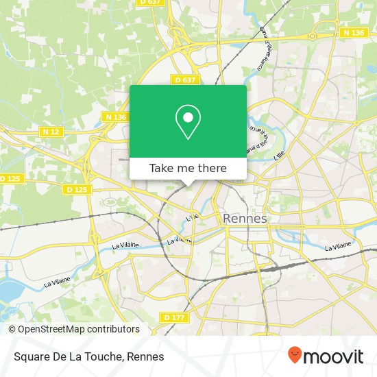 Mapa Square De La Touche