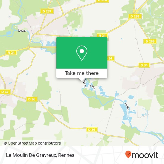 Mapa Le Moulin De Gravreux
