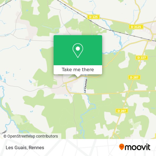 Les Guais map