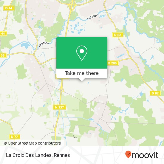 La Croix Des Landes map