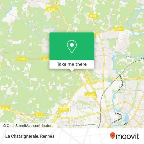 La Chataigneraie map