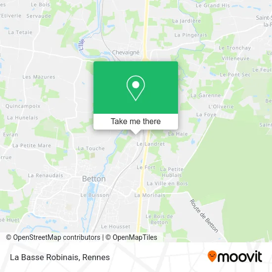 La Basse Robinais map
