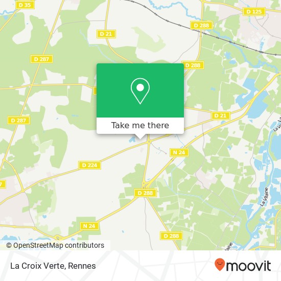 La Croix Verte map