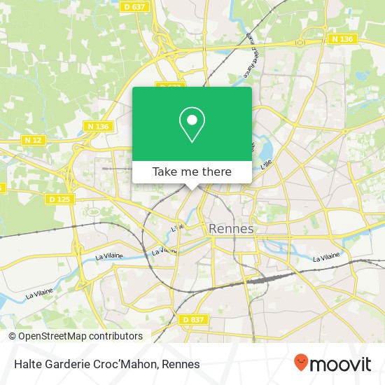 Halte Garderie Croc’Mahon map