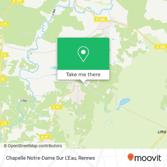 Mapa Chapelle Notre-Dame Sur L'Eau