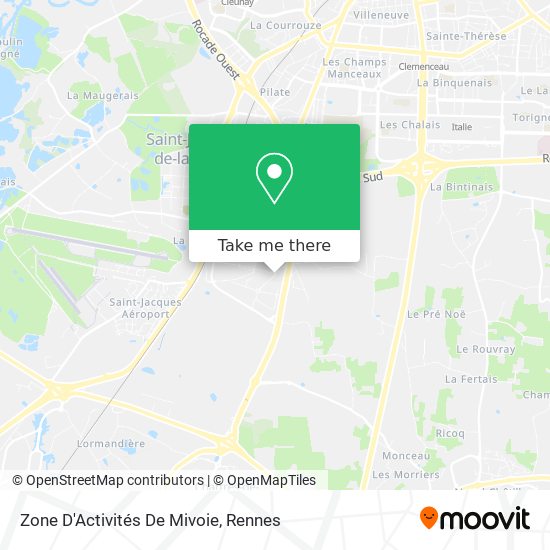 Mapa Zone D'Activités De Mivoie
