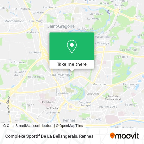 Complexe Sportif De La Bellangerais map