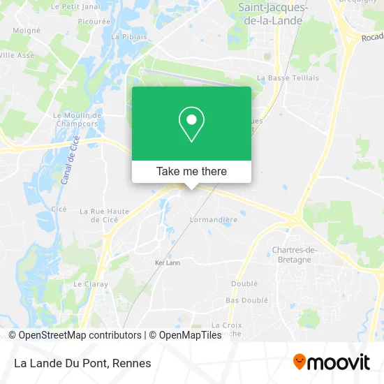 La Lande Du Pont map