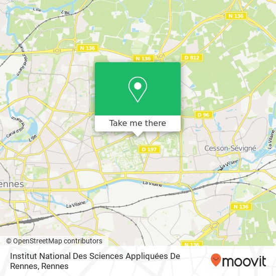 Institut National Des Sciences Appliquées De Rennes map