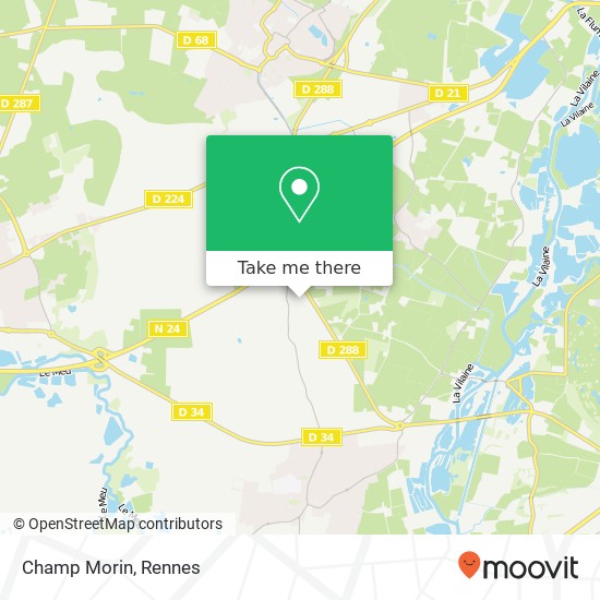 Mapa Champ Morin