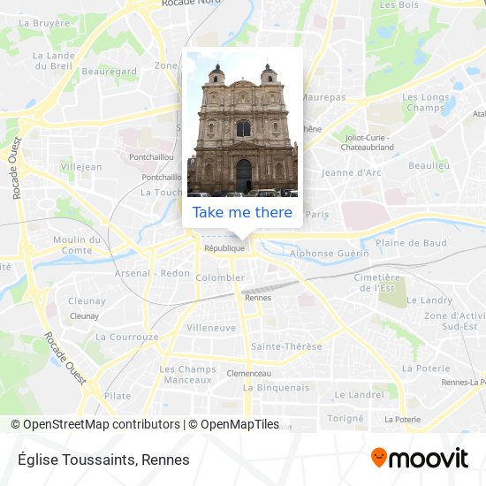 Mapa Église Toussaints