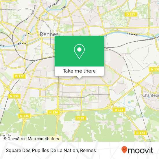 Mapa Square Des Pupilles De La Nation