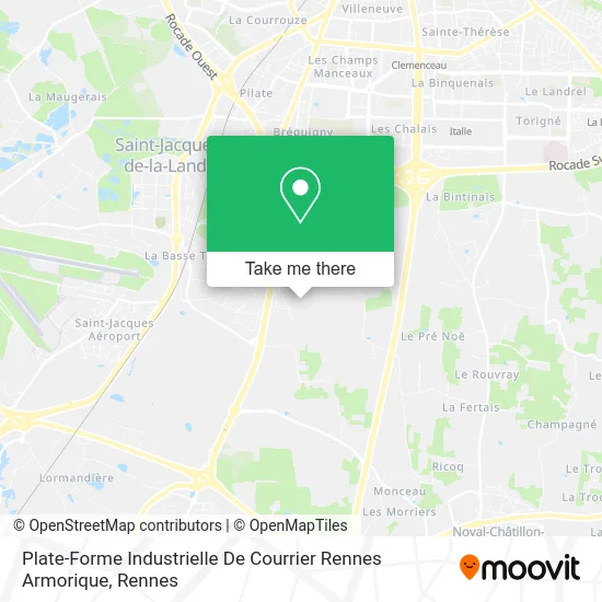 Plate-Forme Industrielle De Courrier Rennes Armorique map