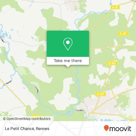 Le Petit Chancé map