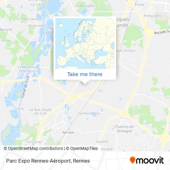 Parc Expo Rennes-Aéroport map