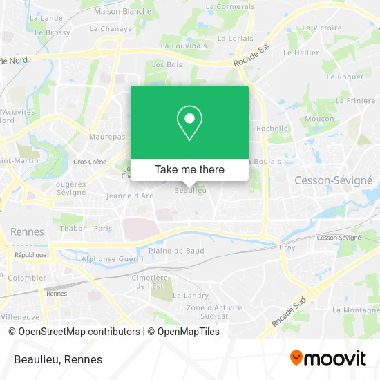 Beaulieu map