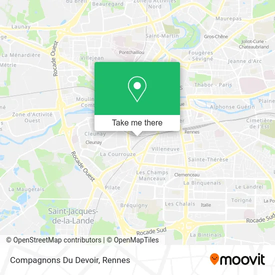 Compagnons Du Devoir map