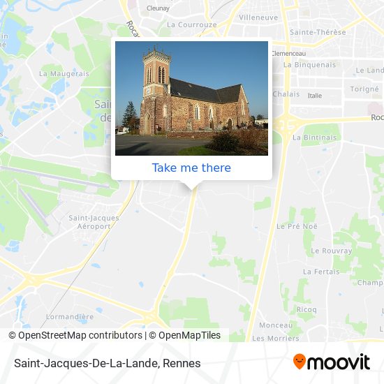 Mapa Saint-Jacques-De-La-Lande