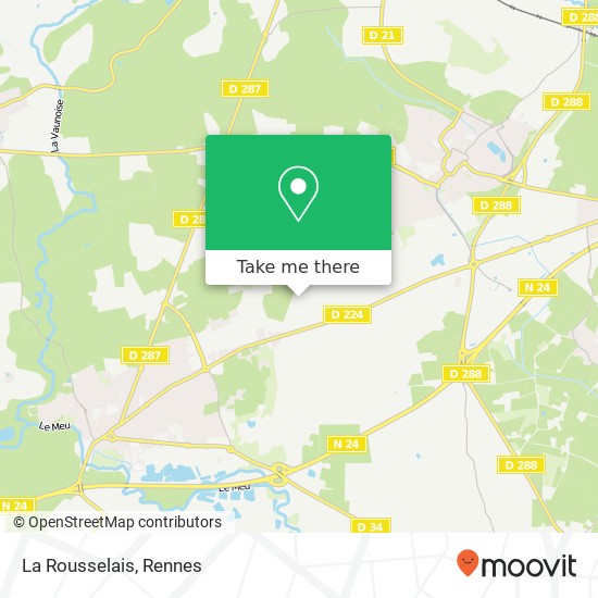 La Rousselais map