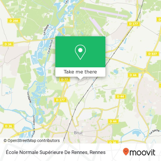 Mapa École Normale Supérieure De Rennes