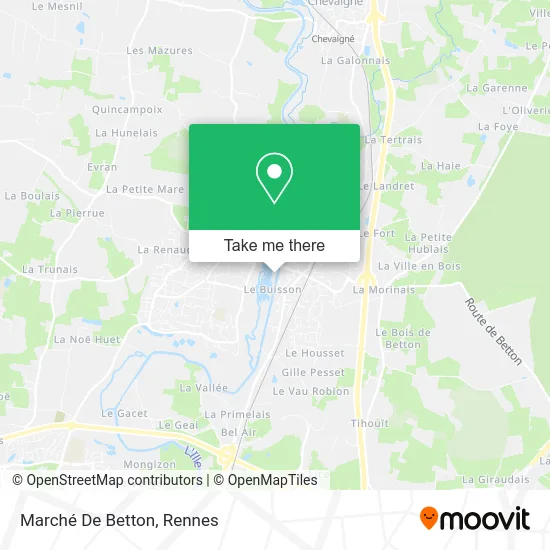 Marché De Betton map