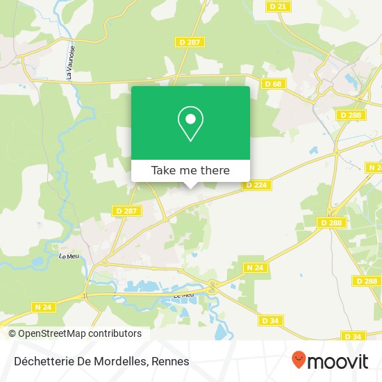 Déchetterie De Mordelles map