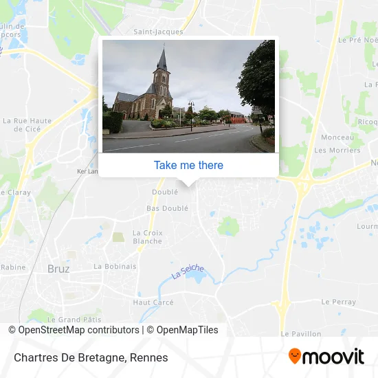 Chartres De Bretagne map