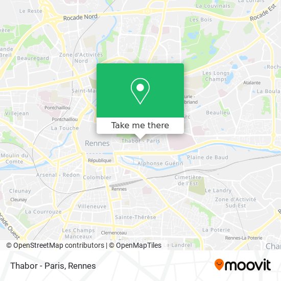 Mapa Thabor - Paris