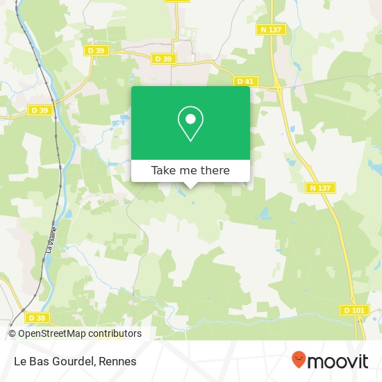 Le Bas Gourdel map