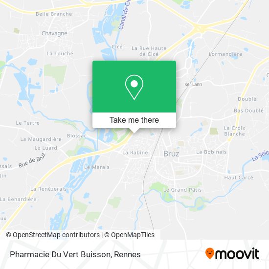 Mapa Pharmacie Du Vert Buisson