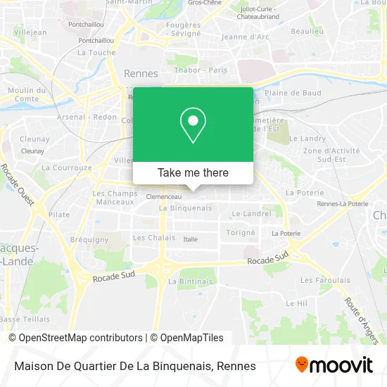 Maison De Quartier De La Binquenais map