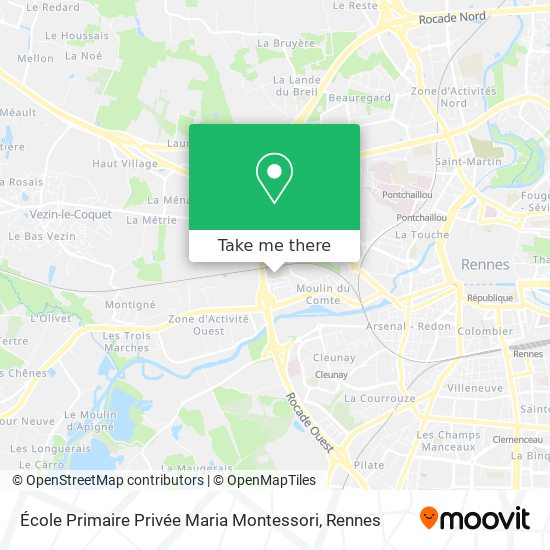 Mapa École Primaire Privée Maria Montessori