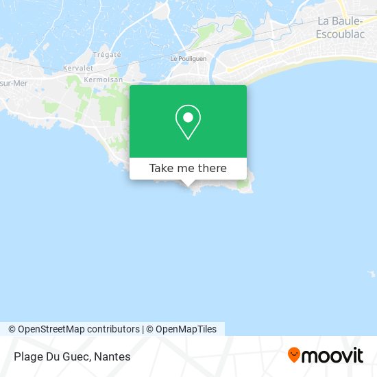 Plage Du Guec map