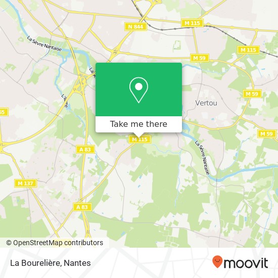 La Bourelière map