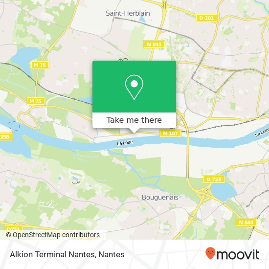 Alkion Terminal Nantes map