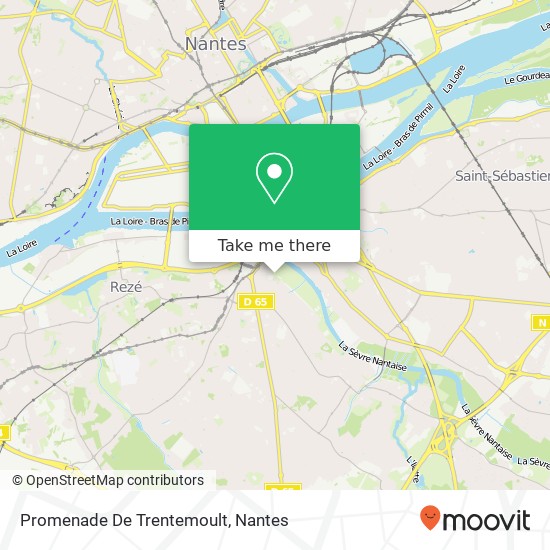 Mapa Promenade De Trentemoult