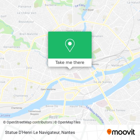 Statue D'Henri Le Navigateur map