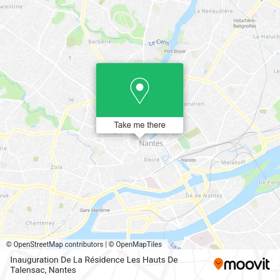 Inauguration De La Résidence Les Hauts De Talensac map
