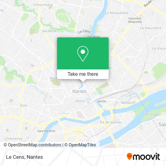 Le Cens map