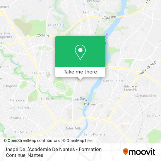 Inspé De L'Académie De Nantes - Formation Continue map