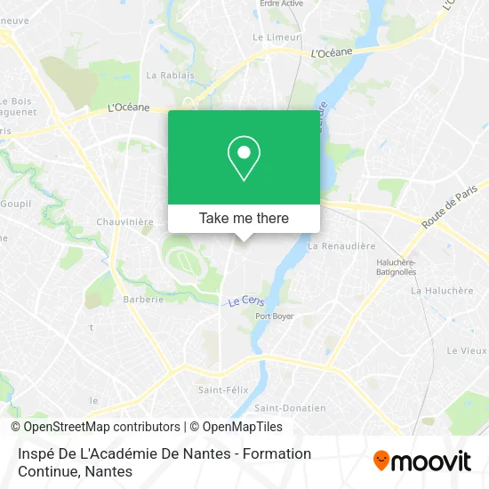 Inspé De L'Académie De Nantes - Formation Continue map