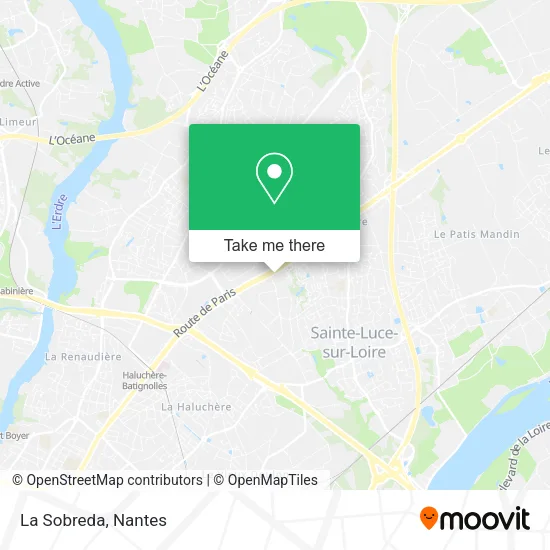 La Sobreda map