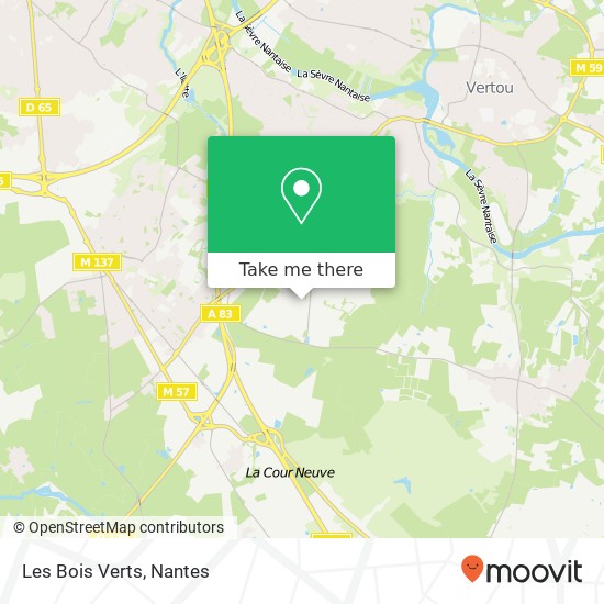 Mapa Les Bois Verts