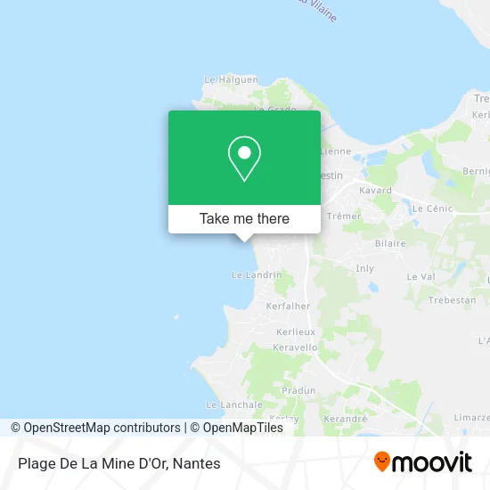 Plage De La Mine D'Or map