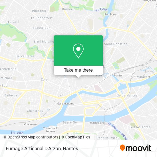 Fumage Artisanal D'Arzon map