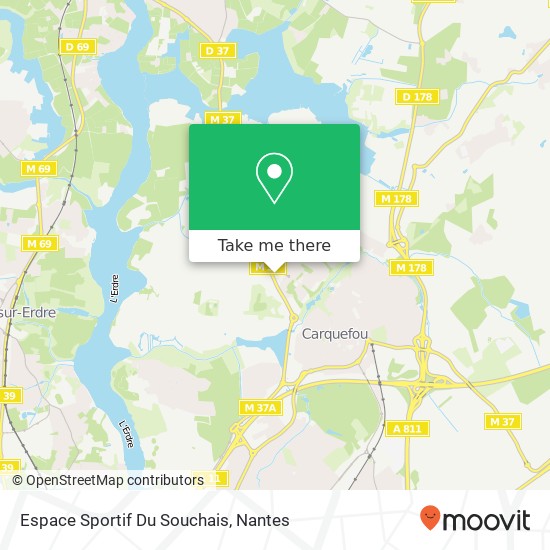 Mapa Espace Sportif Du Souchais