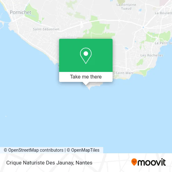 Crique Naturiste Des Jaunay map