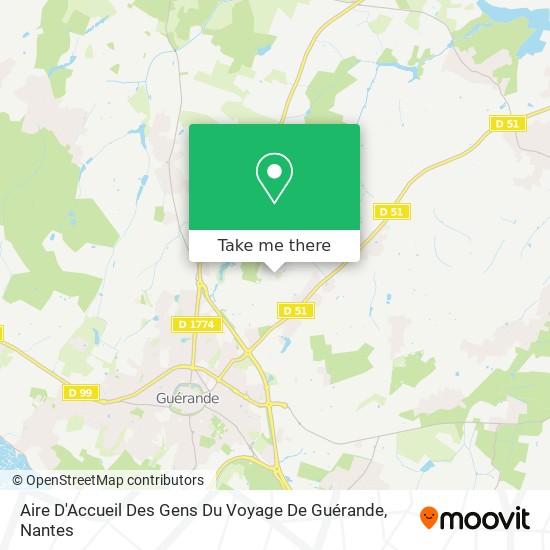 Aire D'Accueil Des Gens Du Voyage De Guérande map