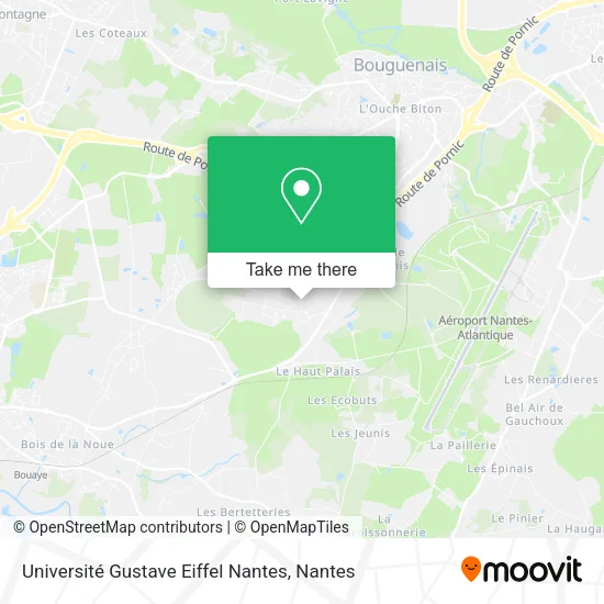 Université Gustave Eiffel Nantes map
