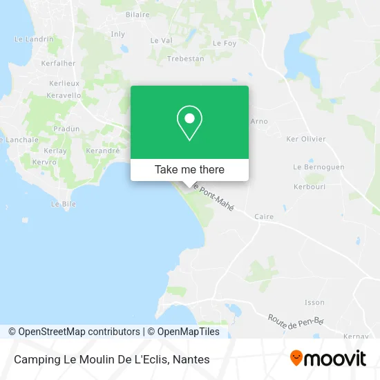 Camping Le Moulin De L'Eclis map